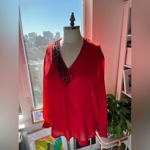 Vintage Blouse with Sequins